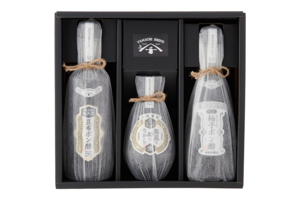 【ヤマチ醤油】海風と時のたからセット（しょうゆ、ポン酢２種）